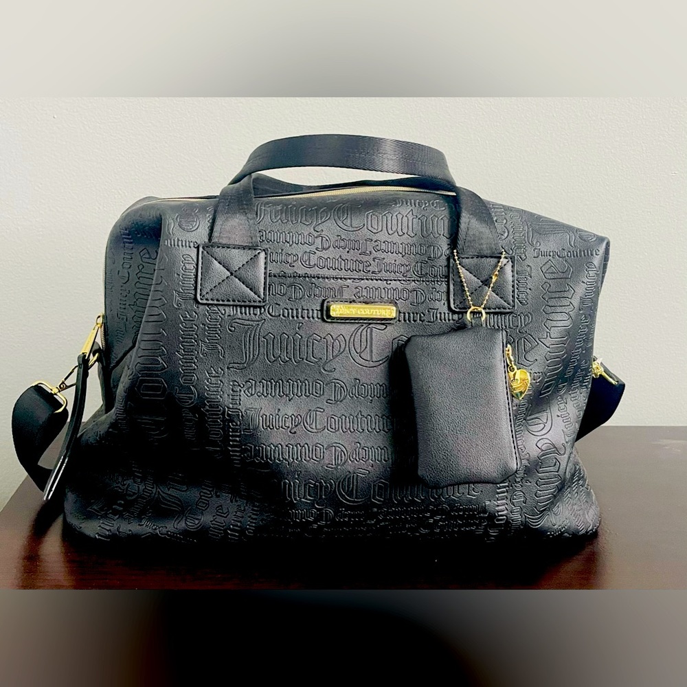 Juicy Couture Weekender Word Play Black Bag